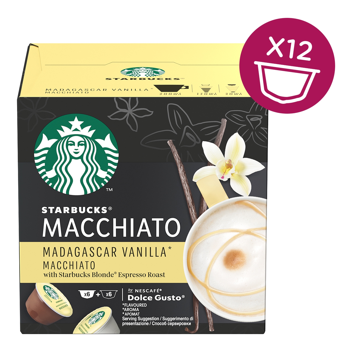 Pack of 12 Starbucks Caramel Macchiato capsules